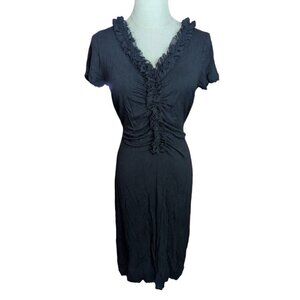 Merona Ruffle V-Neck Tie Back Dress Medium